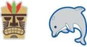 Gamma String Things 2P - mask/dolphin