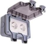 Tuya Weatherproof Switched Socket, 2Ch, IP66