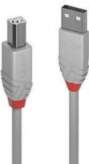 Lindy CABLE USB2 A-B 2M/ANTHRA GREY36683
