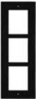 2N ENTRY PANEL 3MOD. FLUSH FRAME/BLACK/