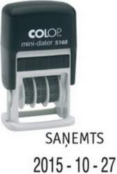 Zīmogs COLOP datumu numerators Mini-Dater S160