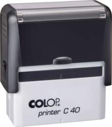 Zīmogs COLOP Printer C40, melns korpuss