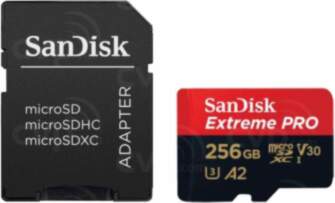 Sandisk MicroSDXC 256GB + SD adapter