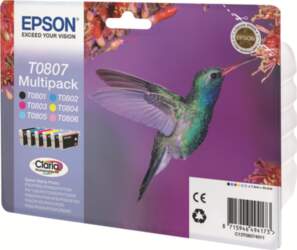 Epson T0807 Multipack - 6-pack -