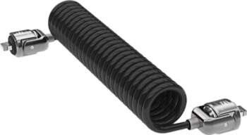 Compulocks Dual Head Coiled Keyed Cable
