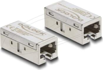 Delock network coupler - silver 90712