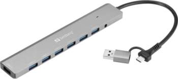 Sandberg - hub - USB-C/A -