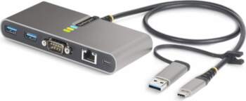 Startech 2-Port USB-C/USB-A Hub with GbE