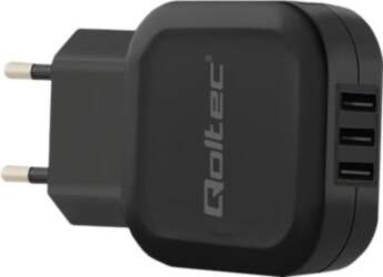 Qoltec power adapter - 3 x