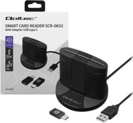 Qoltec SCR-0632 - SMART card reader