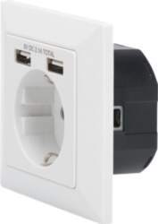 DIGITUS - socket-outlet - 1 power