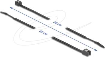 Delock cable tie - self-cutting, width