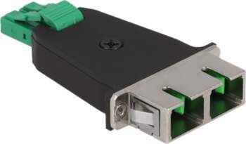 Delock network coupler - green &