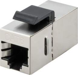 MicroConnect network coupler - silver MC-CAT6-FTP-KEYSTONE