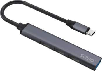 SAVIO AK-71 - hub - USB-C