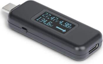 Startech USB-C Power Tester, Bi-Directional Digital