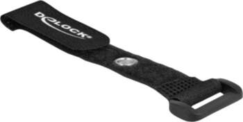 Delock hook & loop fastener cinch