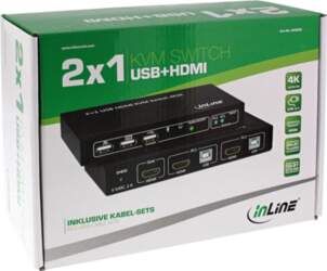 INTOS ELECTRONIC InLine 2x1 HDMI KVM