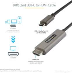 Startech 9.8ft (3m) USB C