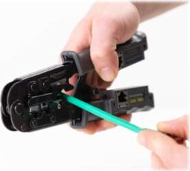 Delock crimp tool - with integrated
