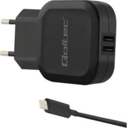 Qoltec power adapter - 2 x