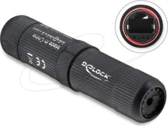 Delock network coupler - black 90780