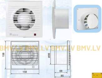Ventilators S&P Decor 100 CH