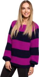M632 Sweter w pasy - model