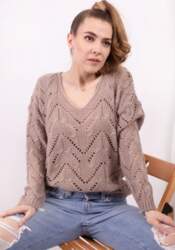 Sweter LS319 latte