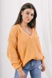 Sweter LS328 apricot