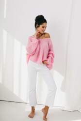 Sweter LS335 powder pink