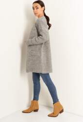 Sweter LS346 szary