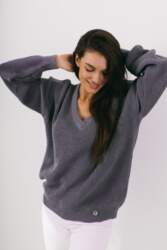 Sweter LS328 cool grey