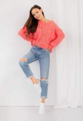 Sweter LS318 koral