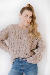 Sweter LS318 latte