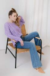 Sweter LS318 lila