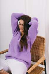 Sweter LS328 lila