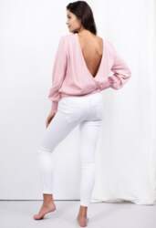 Sweter LS333 powder pink
