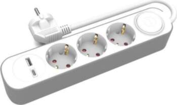 3x permanent extension cable with switch