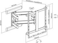 "Soporte de pared de aluminio