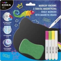 A set of chalk markers with
