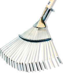 Big adjustable leaf rake galvanized 22