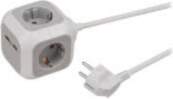 Brennenstuhl 4-way socket cube + USB