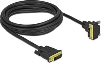 Cable DVI-D - DVI-D 3m angled