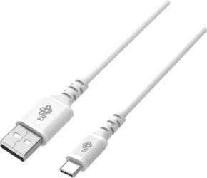 Cable USB-USB C 2m silicone white