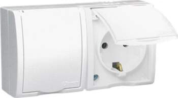Contact-Simon Simon Aquarius Double socket with/out