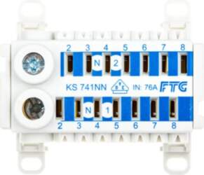 CU ECB 2-field distribution block 2x25mm2