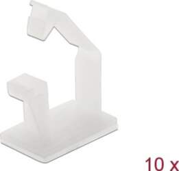 Delock cable holder with locking clip