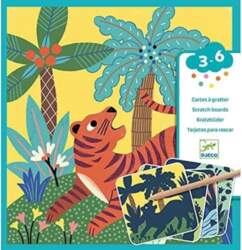 Djeco Scratch Cards - Large Animals