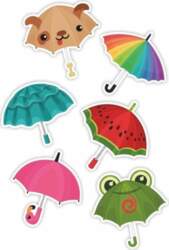 Double-sided window decorations - Umbrellas 01